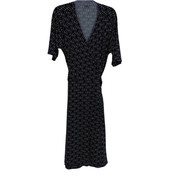 41 Hawthorn Kaitlyn Woman’s Plus Size 2X Navy Midi A Line Fit /Flare dress - Picture 1 of 11